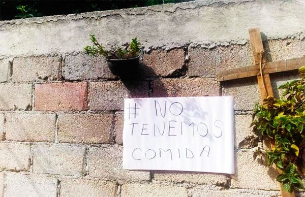 Con banderas blancas ciudadanos protestan por falta de alimentos