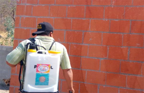 Sanitizan colonias de Izúcar