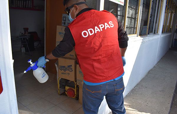 ODAPAS Chimalhuacán refuerza medidas sanitarias 