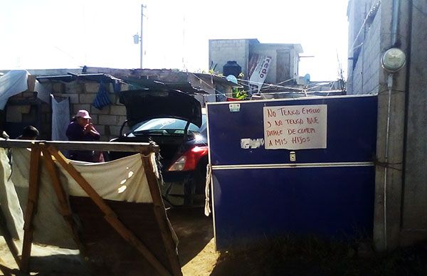 Protestan en colonias populares ante falta de provisiones en casa