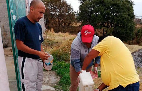 Realizan vecinos campaña de sanitización