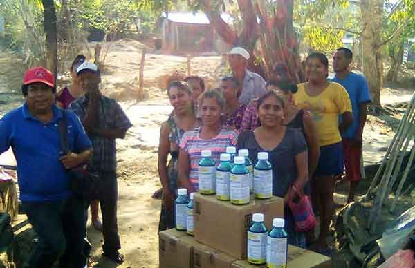 Reciben herbicidas campesinos de pueblos de Acapulco