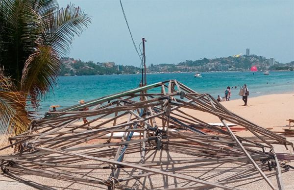 Desolador panorama para vendedores de playa en Acapulco