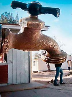 Agua y drenaje: exigimos antorchistas de escalerillas