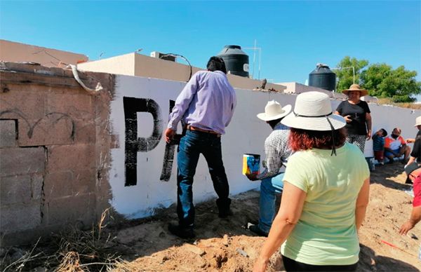 Con pintas denuncian falta de apoyo de la gobernadora Claudia Pavlovich