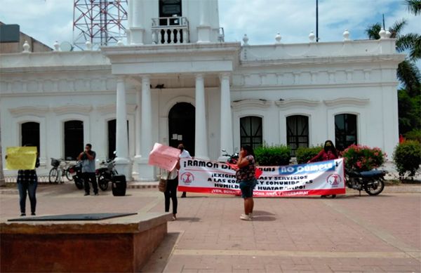 Edil Díaz Niebla se niega a dar solución al pueblo de Huatabampo 