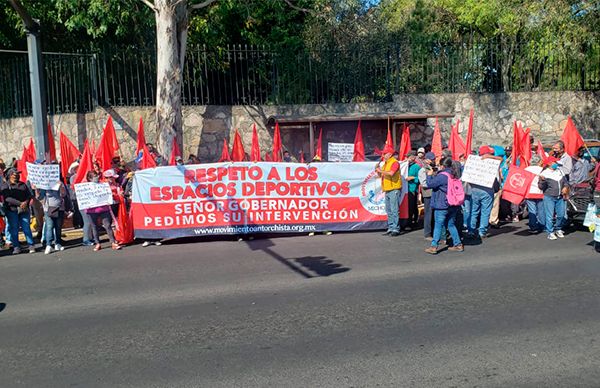 Antorchistas exigen respeto a los espacios deportivos