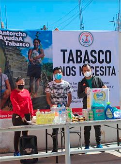 Antorcha es solidaria con los tabasqueños