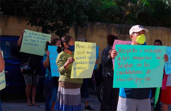 Piden mayas en Yucatán candidaturas indígenas verdaderas