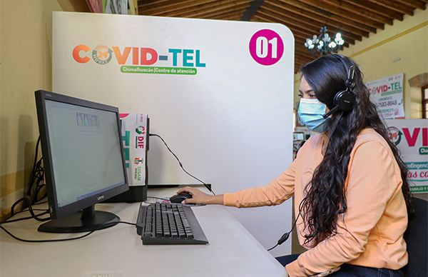 Covid-Tel Chimalhuacán auxilia a 26,500 personas