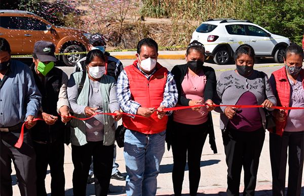 Inauguran adoquinado en Ocoyucan