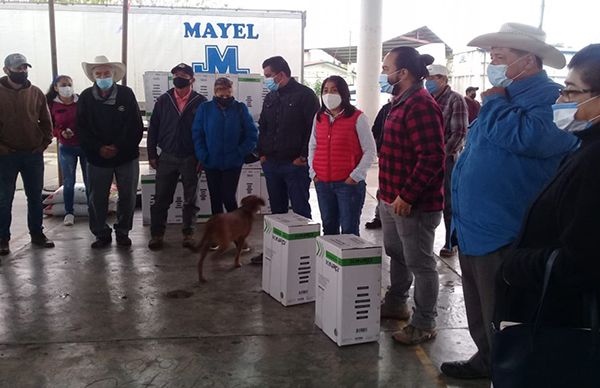 Productores antorchistas de San Rafael gestionan fertilizante