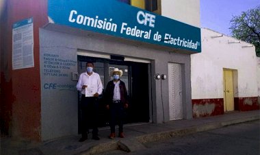 Firma Ayuntamiento de Villa de Ramos convenio con CFE