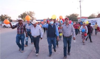 La Dulcita, Villa de Ramos recibe al candidato a la Alcaldía, Fermín de la Cruz