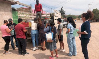 Entrega DIF apoyo alimenticio a familias antorchistas