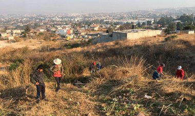 Organizan vecinos faenas para mejorar su colonia