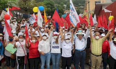 Antorchistas respaldan masivamente a candidatos de la alianza PAN-PRI-PRD