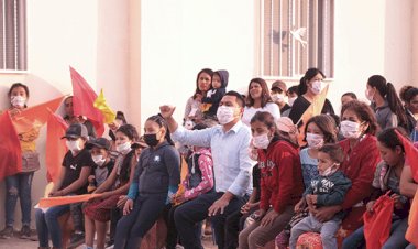 Fermín de La Cruz visitó la comunidad de San Cipriano