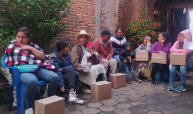Familias indígenas de Cherán reciben apoyo alimentario