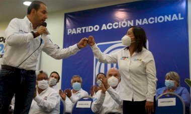 Marko Cortés y el panismo del distrito XVI respaldan a Janeth García.