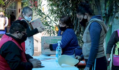 Entregamos paquetes alimenticios a escuelas de Chimalhuacán