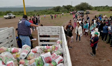 Antorchistas de Aguascalientes reciben apoyo alimentario