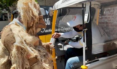 Exhiben antorchistas cultura de EDOMEX durante colecta en Oaxaca 