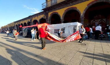 Retiran antorchistas plantón en Valle de Santiago para evitar contagios de covid-19