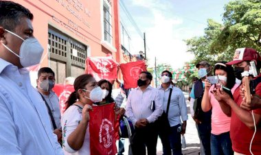 Basta de negligencia, antorchistas oaxaqueños exigen solución a Murat