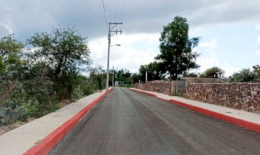 Ayuntamiento de Armadillo concluye pavimentación en Pozo del Carmen