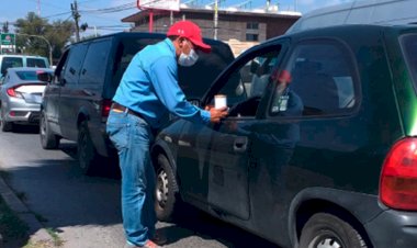 Antorchistas realizan colecta pública a favor del pueblo pobre de SLP