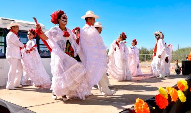 Festejan día de los muertos en San Pedro