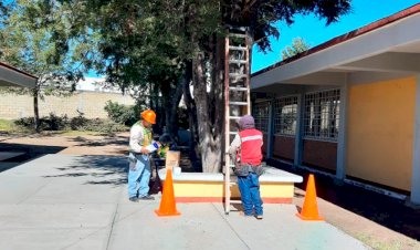 Arreglan alumbrado en técnica de Libres