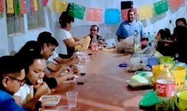 Convivio navideño fortalece unidad de colonos de la Mártires Antorchistas