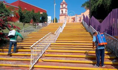 Emprenden acciones de sanitización en Tecomatlán