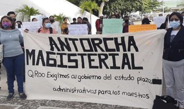 Calumnias no apagarán la lucha de maestros antorchistas quintanarroenses