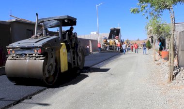 Llega la pavimentación de calles a la colonia Jorge Obispo de Guadalupe