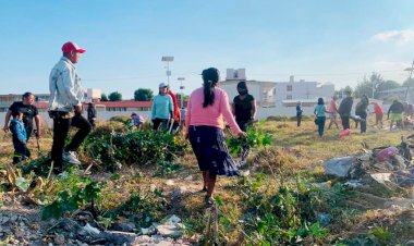 Se unen para limpiar sus colonias al sur de la capital 