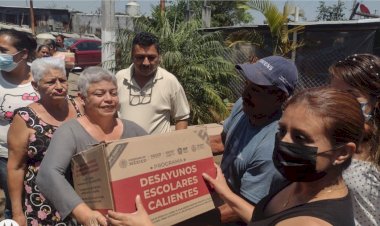 Colonos de Fortín reciben despensas gracias a la gestión de Antorcha