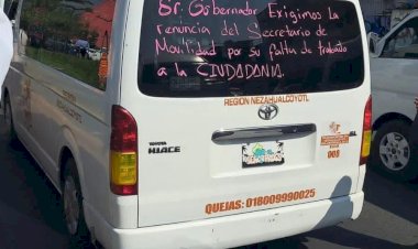 Cientos de transportistas de Chimalhuacán denuncian corrupción de alcaldesa