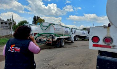 Llega abastecimiento de agua potable a Lomas de San Sebastián