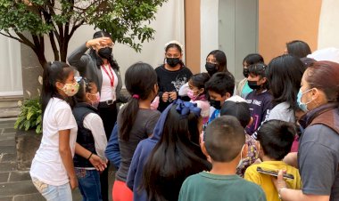 Niños antorchistas visitan Museo Amparo 