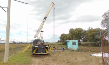 Rehabilitan pozo profundo de agua potable en Cuesta Chica
