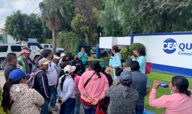 En Querétaro, logran con ayuda del Movimiento Antorchista les coloquen su segundo hidrante.