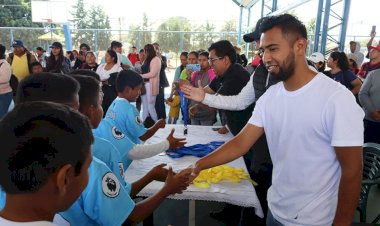 Edil antorchista de Ocoyucan promueve deporte en Atlixco