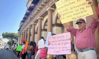 Se manifiestan antorchistas veracruzanos ante crisis hídrica