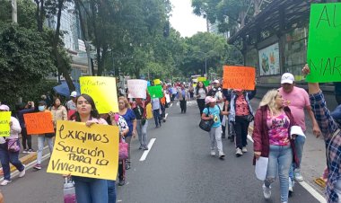 Con cuatro protestas simultáneas, antorchistas exigen a Batres cumpla compromisos