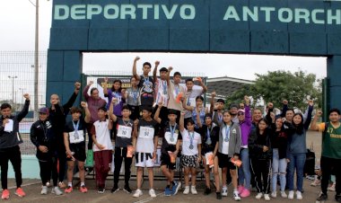 Exitosa carrera atlética en Deportivo Antorcha de Veracruz