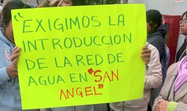 Exige Antorcha derecho al agua para San Ángel