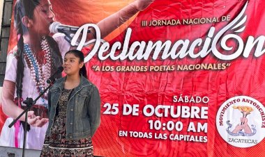 Declama Zacatecas obras de poetas mexicanos